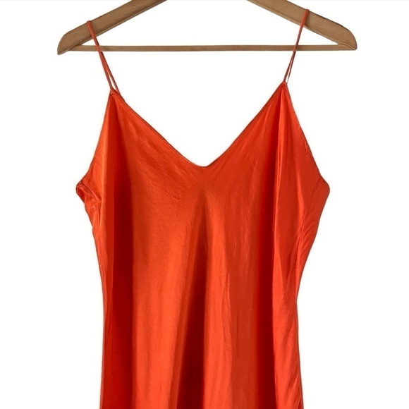 Nili Lotan Short Cami Dress in Burnt Orange - Picture 7 of 11